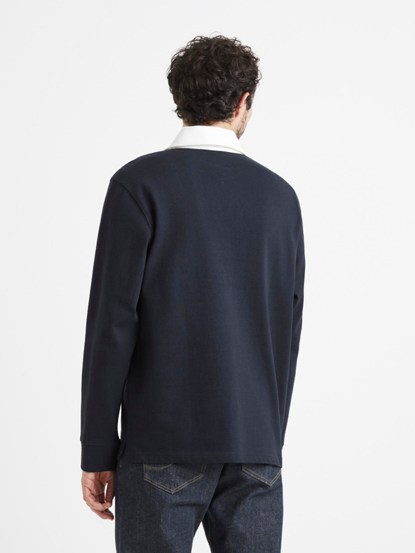 Celio Temno modra moška polo majica Celio Vemix