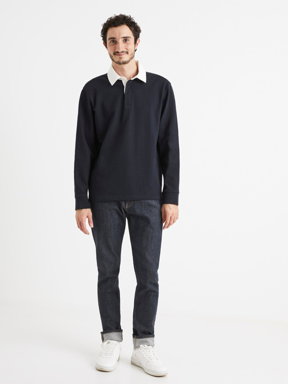 Celio Temno modra moška polo majica Celio Vemix