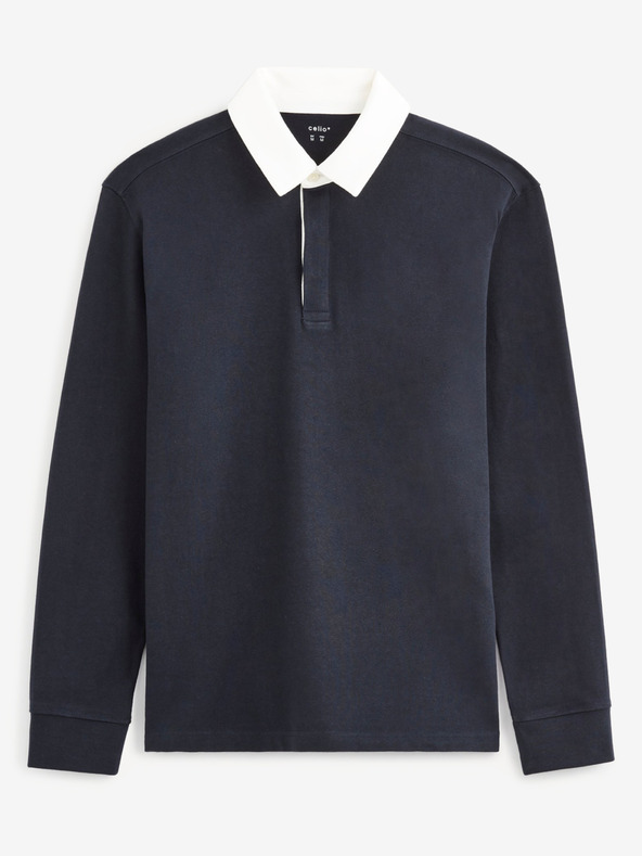 Celio Temno modra moška polo majica Celio Vemix