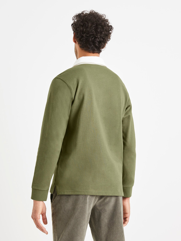 Celio Zelena moška polo majica Celio Vemix