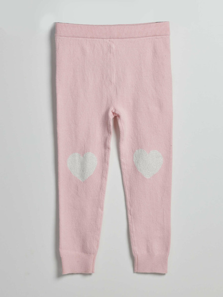 GAP Baby pletené legíny so srdcom GAP