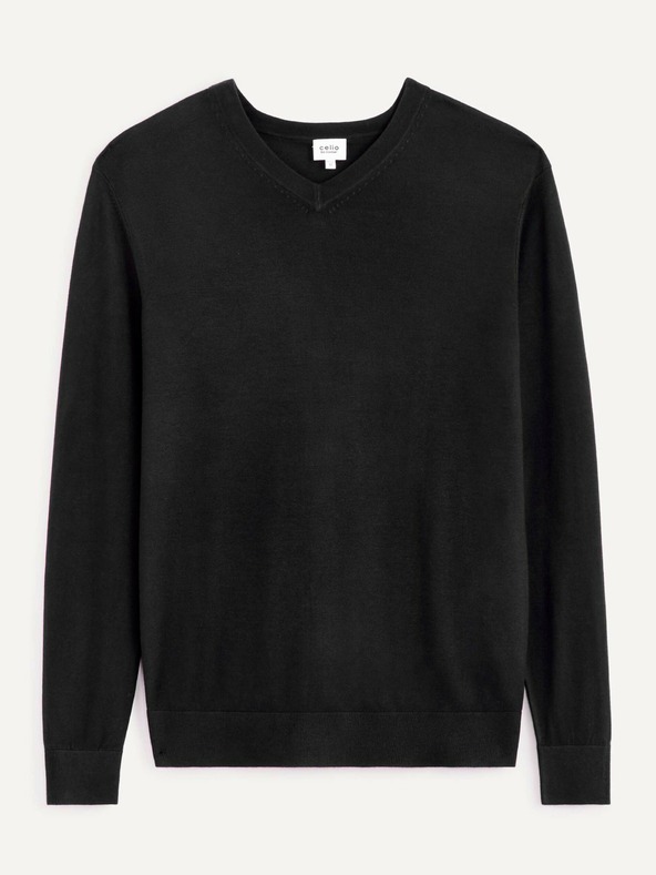 Celio Moški črni pulover Celio Befisrtv