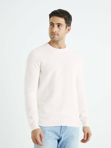 Celio Beli moški pulover Celio Bepic
