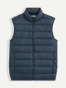 Celio Temno modri moški prešiti telovnik Celio Bulock