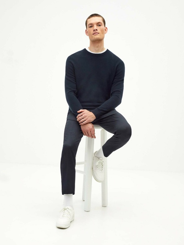 Celio Temno modra moška jopa iz kašmirja Celio Jecloud