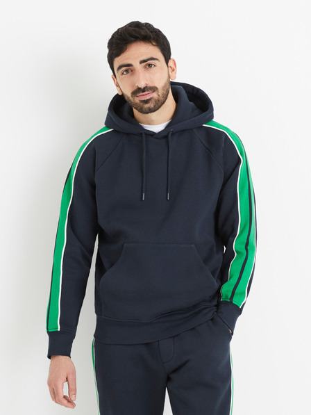 Celio Temno modra moška jopa s kapuco Celio Vebandit