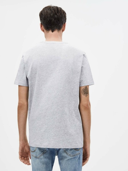 Celio Svetlo siva moška majica s potiskom Celio Street Fighter