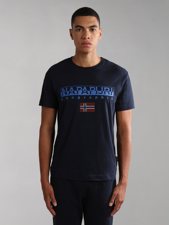 Napapijri Temno modra moška srajca NAPAPIJRI S-ayas