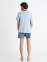 Celio Modra moška pižama Celio Bigbro