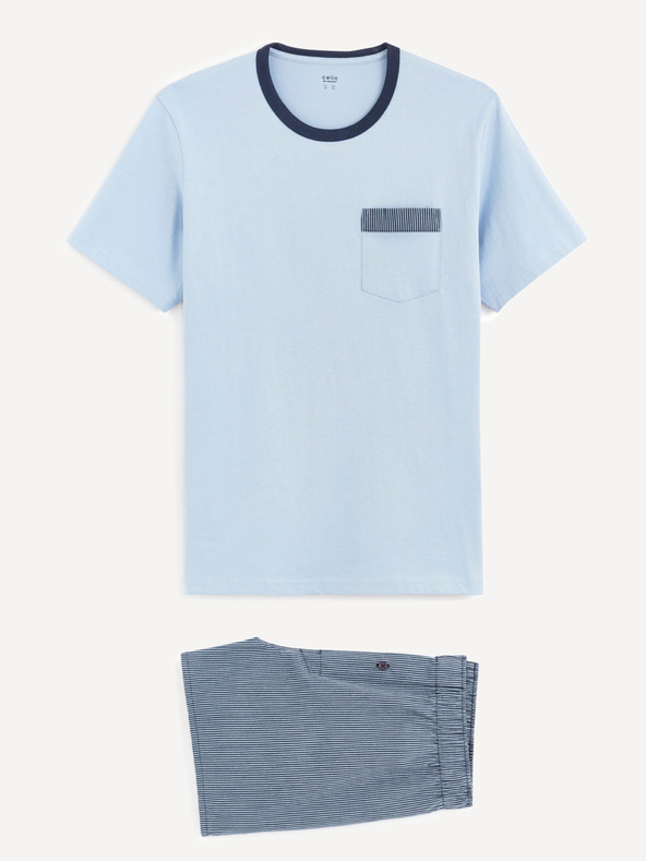 Celio Modra moška pižama Celio Bigbro