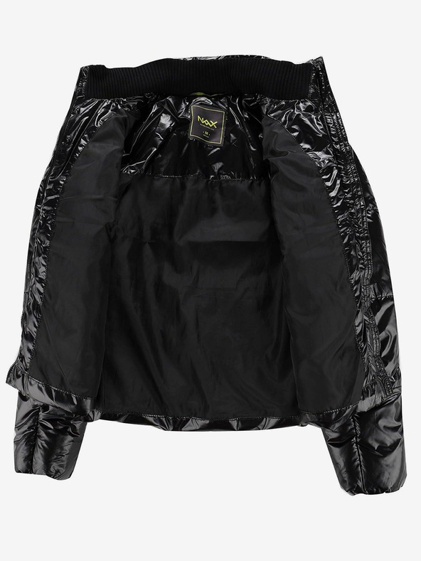 NAX Črna ženska prešita jakna NAX Collina, ki odbija vodo