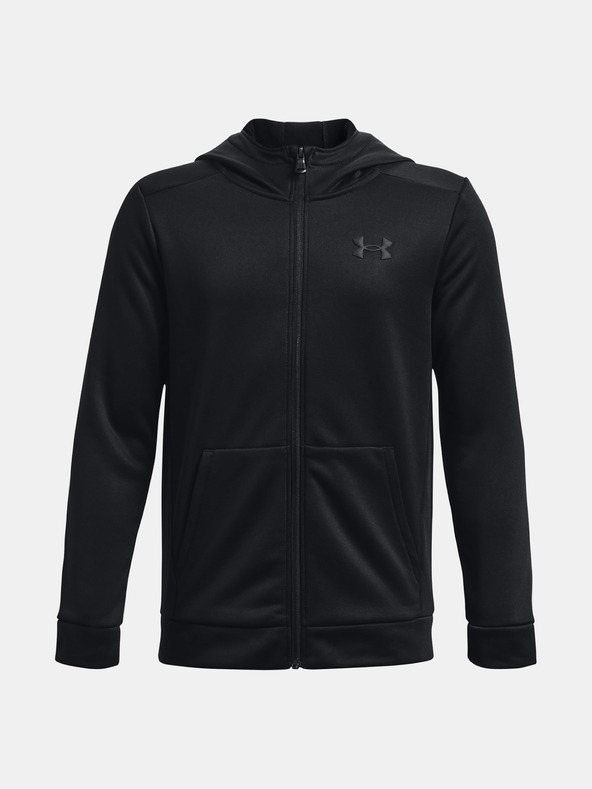 Under Armour Deški pulover Under Armour UA Armour Fleece FZ-BLK