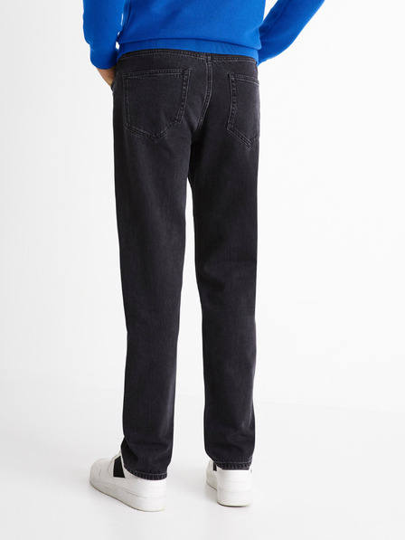 Celio Črne kavbojke prostega kroja Celio C75 Coback4