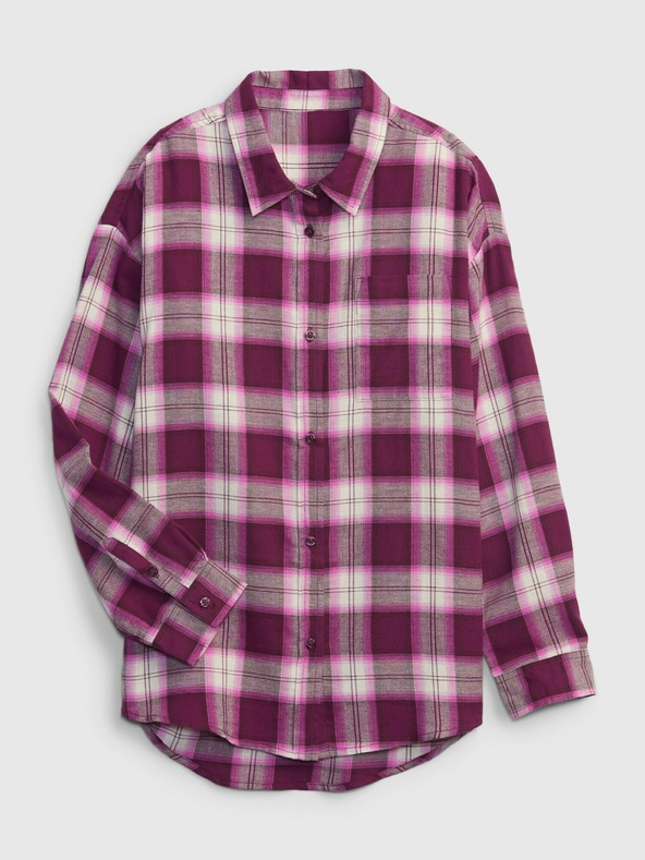 GAP Otroška flanelna majica GAP