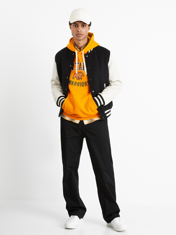 Celio Črne moške ohlapne hlače Celio Coloose1