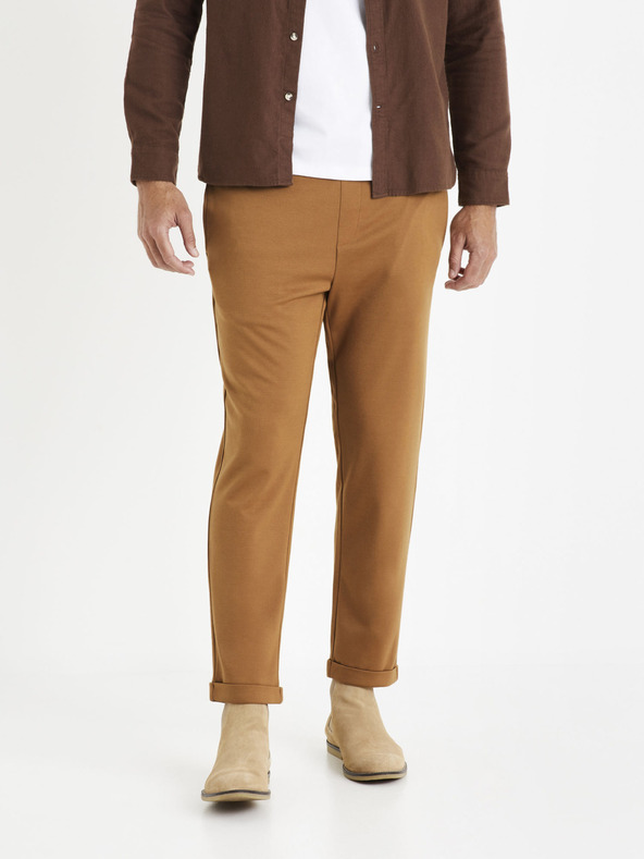 Celio Rjave moške hlače Celio Coventi