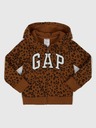 GAP Baby mikina s leopardím logom GAP