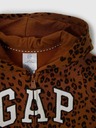 GAP Baby mikina s leopardím logom GAP
