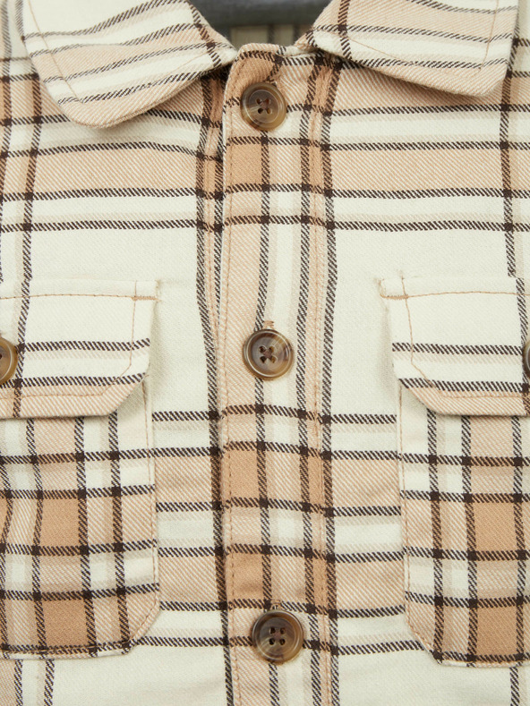 GAP Detská kockovaná košeľová bunda GAP