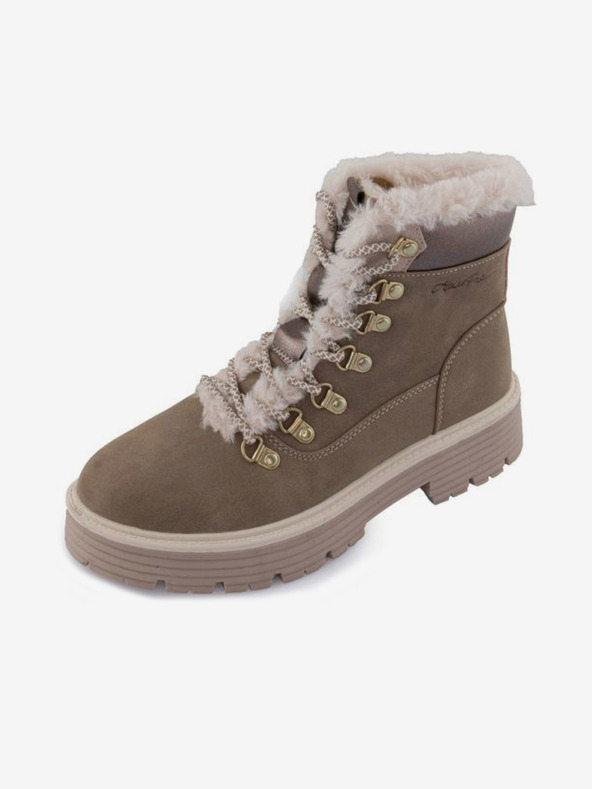 ALPINE PRO Sivi ženski zimski škornji ALPINE PRO DUNETA