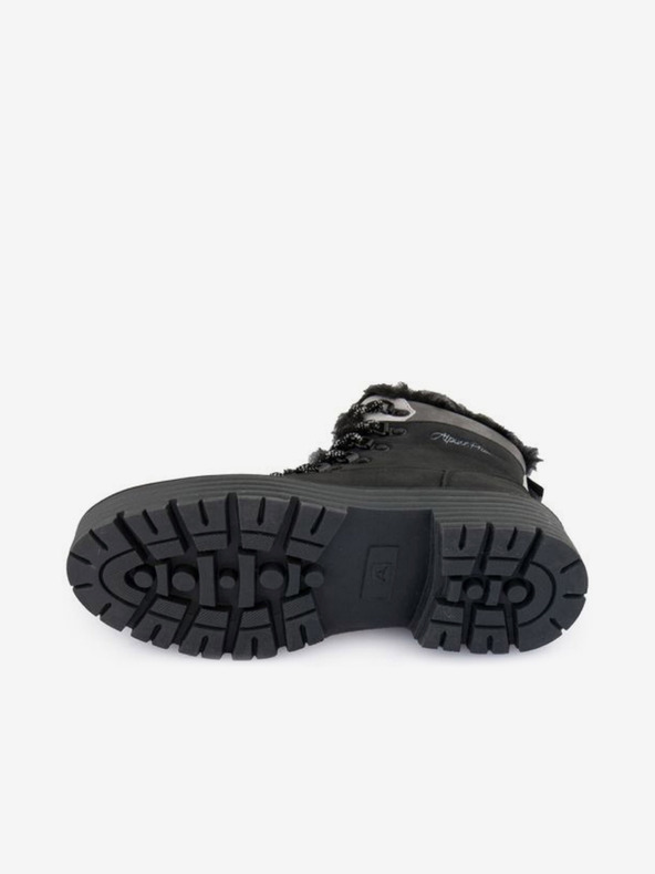 ALPINE PRO Črni ženski gležnjarji iz semiša ALPINE PRO Duneta