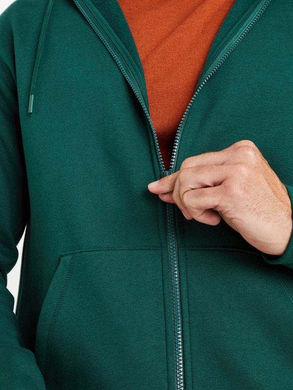 Celio Temno zelena moška majica z zadrgo Celio Vethree