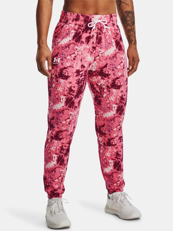 Under Armour Ženske spodnji del trenirke Under Armour Rival Terry Print Jogger