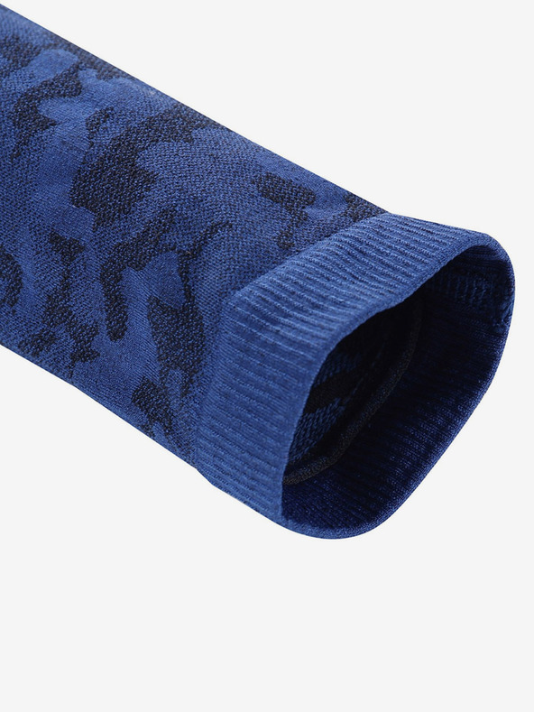 ALPINE PRO Temno modre dekliške funkcionalne gamaše z vzorcem ALPINE PRO Elibo