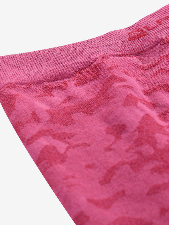 ALPINE PRO Temno rožnate dekliške funkcionalne gamaše z vzorcem ALPINE PRO Elibo