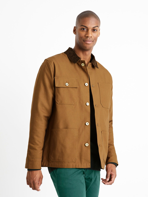 Celio Rjava moška lahka jakna Celio Cucanvas
