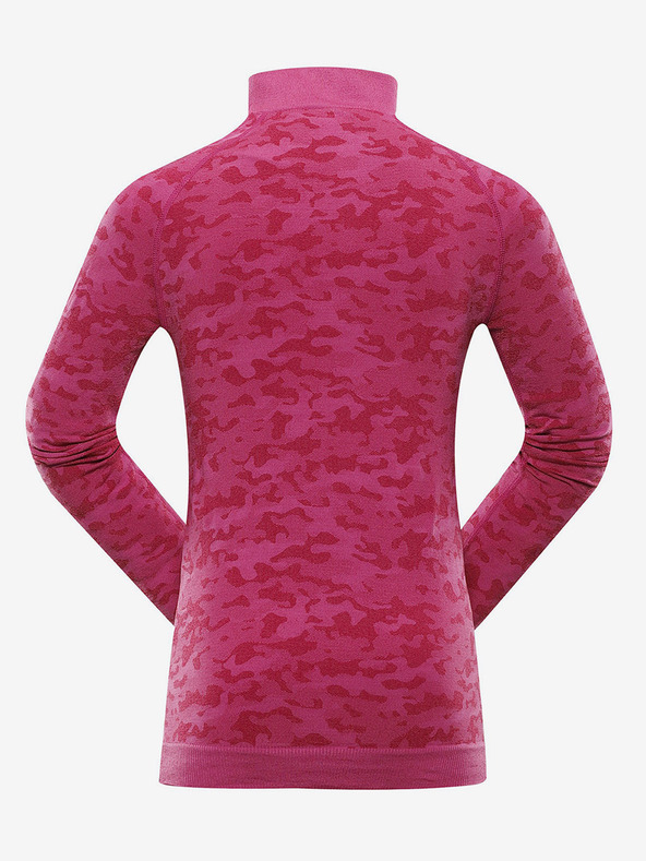 ALPINE PRO Temno roza dekliška funkcionalna majica ALPINE PRO Lubina