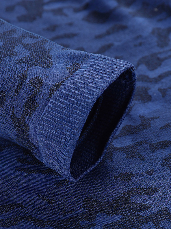 ALPINE PRO Temno modra otroška vzorčasta funkcionalna majica ALPINE PRO Lubino