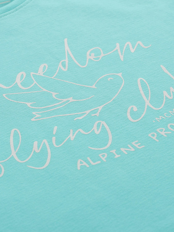 ALPINE PRO Turkizna ženska majica ALPINE PRO Allona