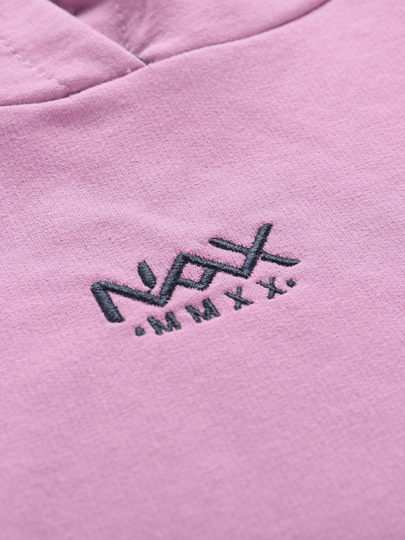 NAX Siva in vijolična ženska majica s kapuco NAX Onoda