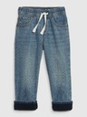 GAP Dojenčeške podložene slim džínsy GAP