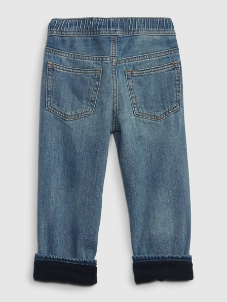GAP Dojenčeške podložene slim džínsy GAP
