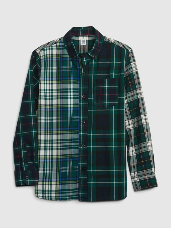 GAP Otroška karirana srajca GAP