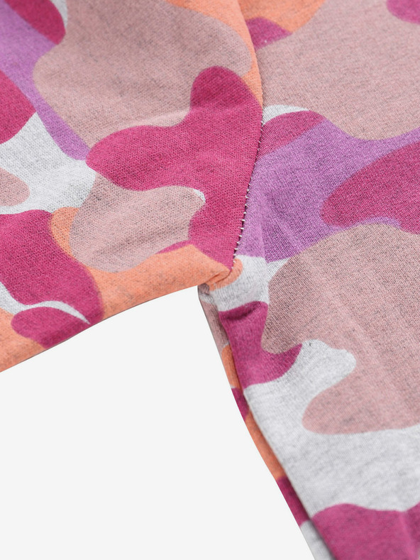 NAX NAX ABEKO roza in siva otroška vzorčasta jopa