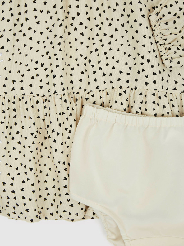 GAP Detské vzorované šaty s volánmi GAP