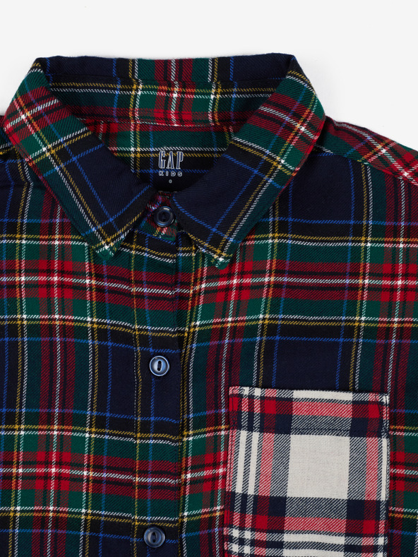 GAP Otroška karirana srajca GAP