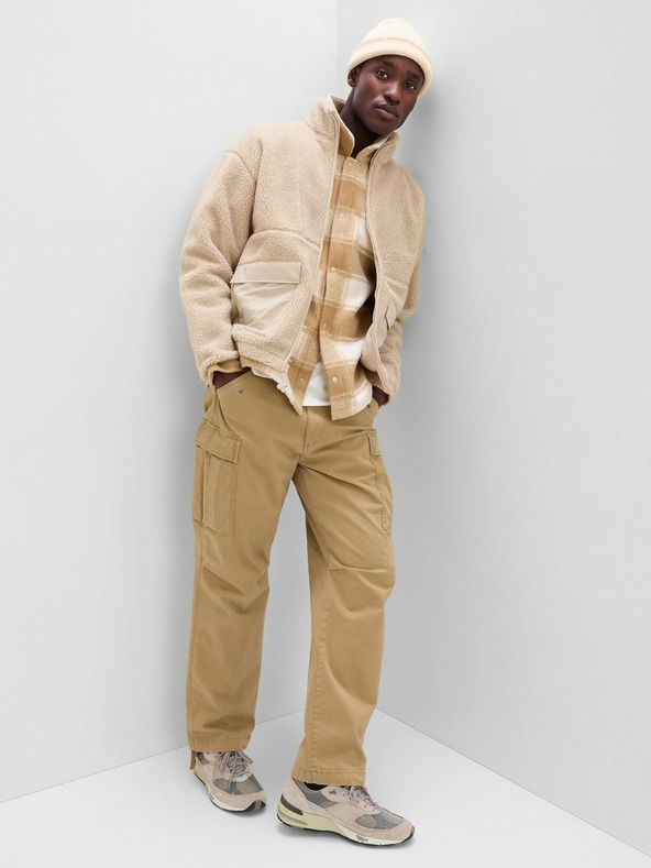 GAP Pliš jakna z zadrgo GAP