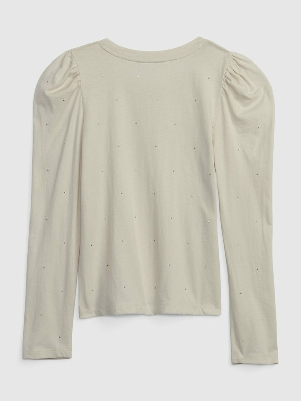 GAP Detské tričko so zberanými rukávmi GAP