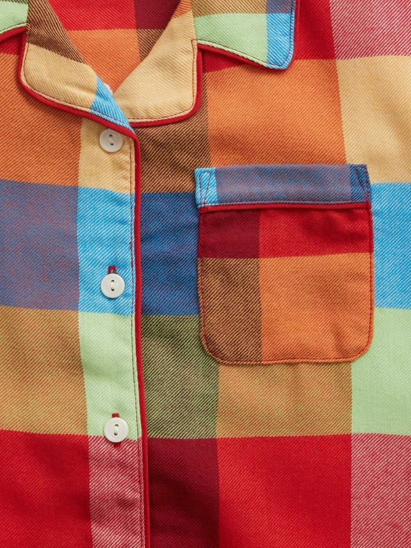 GAP Otroška karirasta pižama GAP