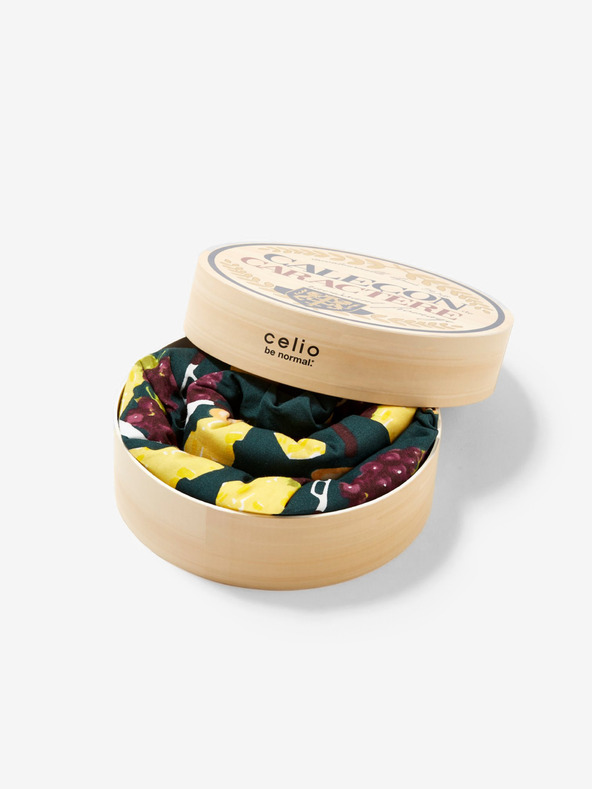 Celio Temno zelene moške kratke hlače z vzorcem v darilnem paketu Celio