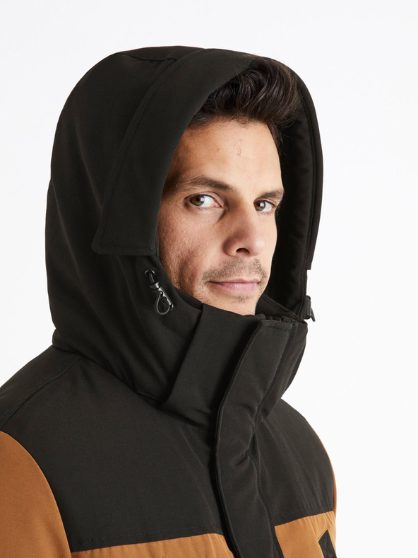 Celio Celio Cubicol rjava parka jakna