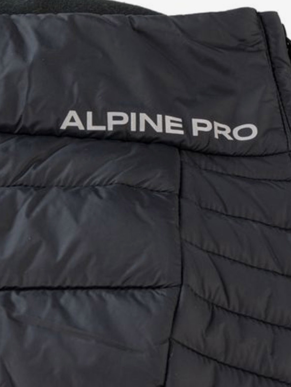 ALPINE PRO Črno žensko prešito zimsko krilo ALPINE PRO OZARA
