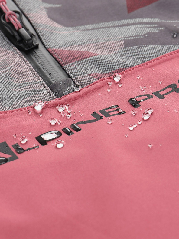 ALPINE PRO Sivo-rožnata otroška jakna ALPINE PRO GIBBO