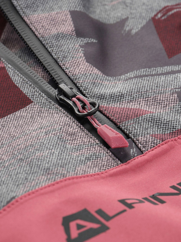 ALPINE PRO Sivo-rožnata otroška jakna ALPINE PRO GIBBO