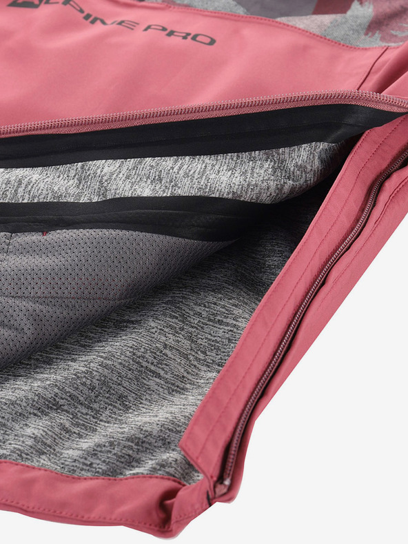 ALPINE PRO Sivo-rožnata otroška jakna ALPINE PRO GIBBO