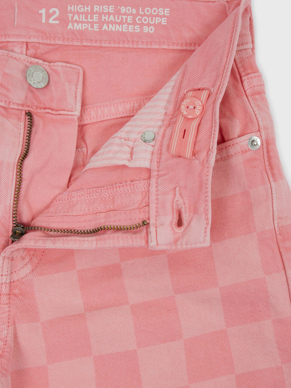 GAP Detské džínsy loose šachovnica GAP